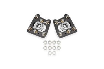 compare product BMR 94-04 Ford Mustang Steel Caster Camber Plates - Black Hammertone