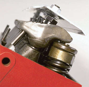 compare product Moroso Chevrolet Small Block/Ford 289-302 (w/Stamped Rocker Arms) Valvetrain Oil Deflector - Alum
