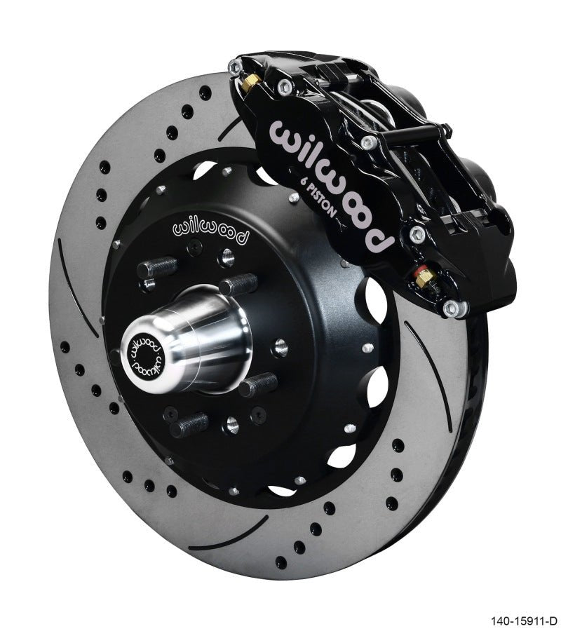 Wilwood Narrow Superlite 6R Front Big Brake Kit 14.00in SRP Drilled and Slotted Rotor - Black - My Store