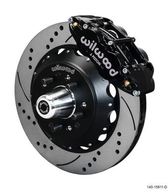 compare product Wilwood Narrow Superlite 6R Front Big Brake Kit 14.00in SRP Drilled and Slotted Rotor - Black