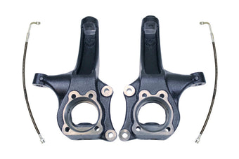 compare product MaxTrac 15-16 Chevrolet Colorado 2WD 4in Front Lift Spindles w/Extended DOT Compliant Brake Lines