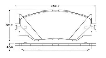 compare product StopTech Street Touring 06-10 Lexus IS250 Front Brake Pads