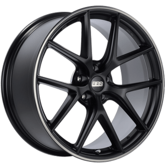 compare product BBS CI-R 20x11.5 5x112 ET40 Satin Black Polished Rim Protector Wheel -82mm PFS/Clip Required