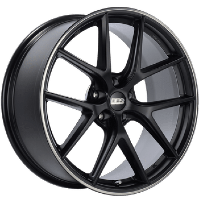 BBS CI - R 20x9 5x112 ET39 Satin Black Polished Rim Protector Wheel - 82mm PFS/Clip Required - My Store