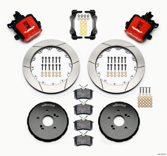 compare product Wilwood Combination Parking Brake Rear Kit 12.88in Red Honda S2000