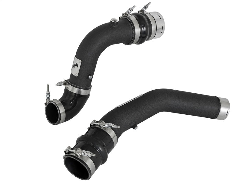 aFe Bladerunner 3in Hot and Cold Side Black Intercooler Tubes 2017 Ford Diesel Trucks V8 6.7L (td) - My Store