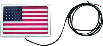 compare product Kuryakyn Freedom Flag LED 4in X 6in Chrome