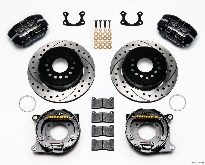 Wilwood Dynapro Dust - Boot P/S Park Brake Kit Drilled Small Ford 2.50in Offset - My Store