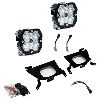 compare product Baja Designs 19-22 Chevy 1500 / 20-22 2500/3500 Squadron Sport 2.0 Fog Pocket Kit (WC) - Clear