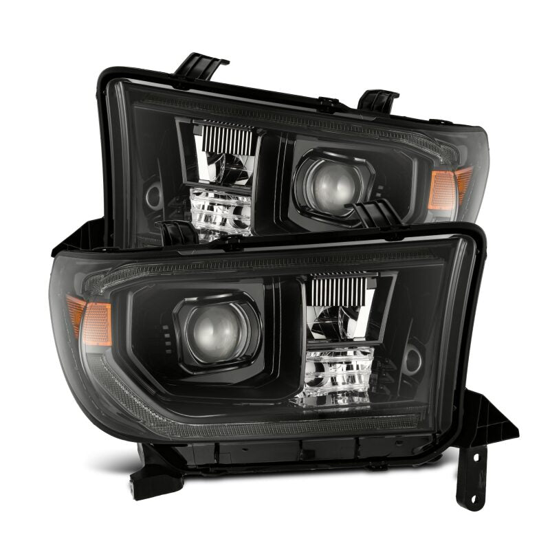 AlphaRex 07 - 13 Toyota Tundra / 08 - 17 Sequoia LUXX LED Proj HL Alpha - Blk w/Actv Light Seq. Sig + DRL - My Store