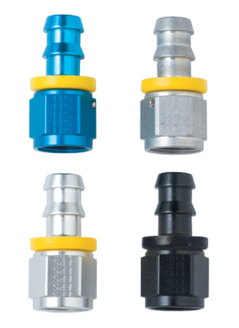 compare product Fragola -6AN Push-Lite End x 3/8 NPT - Black