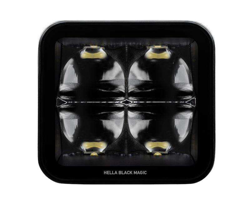 Hella Universal Black Magic 3.2in L.E.D. Cube Kit - Spot Beam - My Store