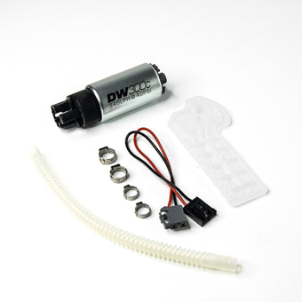 compare product DeatschWerks Hyundai Genesis Coupe 2.0T 340lph Compact Fuel Pump w/o clips w/ 9-1061 install kit