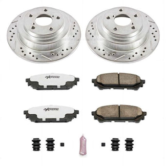 compare product Power Stop 05-06 Saab 9-2X Rear Z26 Street Warrior Brake Kit