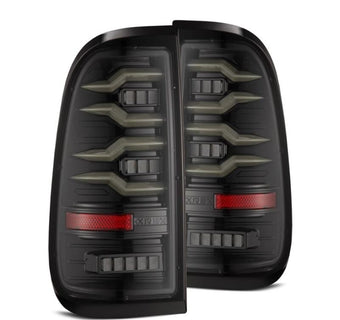 compare product AlphaRex 97-03 Ford F150 / 99-16 Ford F250/F350/F450/F550 LUXX-Series LED Tail Lights - Alpha-Black