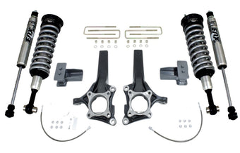 compare product MaxTrac 15-18 Ford F-150 2WD 7in/4in MaxPro Elite Spindle Lift Kit w/FOX Shocks