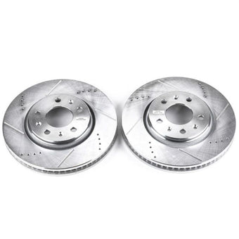 compare product Power Stop 03-05 Cadillac CTS Front Evolution Drilled & Slotted Rotors - Pair