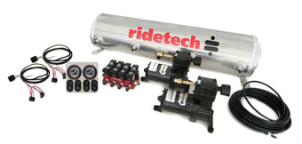 compare product Ridetech 5 Gallon 4-Way Analog Air Ride Compressor Leveling System