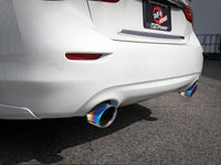 aFe Takeda 2.5in 304 SS Cat - Back Exhaust System w/ Blue Flame Tips 16 - 18 Infiniti Q50 V6 - 3.0L (tt) - My Store