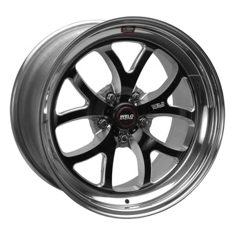 compare product Weld S76 18x9.5 / 5x4.5 BP / 6.7in. BS Black Wheel (Medium Pad) - Non-Beadlock