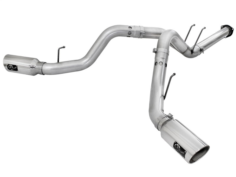 aFe Atlas Exhaust 4in DPF - Back Exhaust Aluminized Steel Polished Tip 11 - 14 ford Diesel Truck V8 - 6.7L - My Store