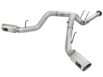compare product aFe Atlas Exhaust 4in DPF-Back Exhaust Aluminized Steel Polished Tip 11-14 ford Diesel Truck V8-6.7L