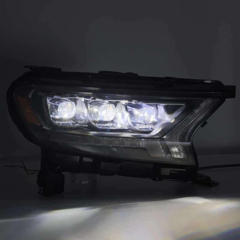 AlphaRex 19 - 21 Ford Ranger NOVA LED Proj Headlight Plnk Style Alpha Blk w/Activ Light/Seq Signal/DRL - My Store