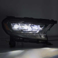 AlphaRex 19 - 21 Ford Ranger NOVA LED Proj Headlight Plnk Style Alpha Blk w/Activ Light/Seq Signal/DRL - My Store