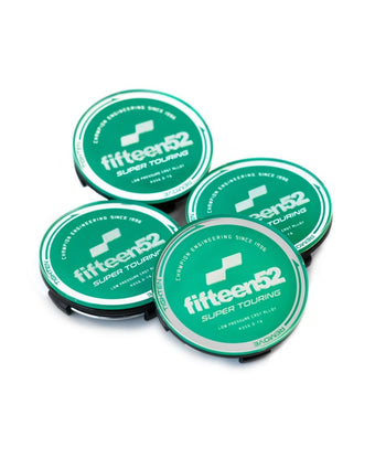 compare product Fifteen52 Super Touring (Chicane/Podium) Center Cap Set of Four - Green/Chrome