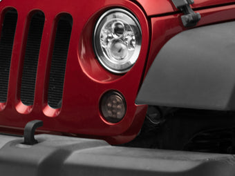 compare product Raxiom 07-18 Jeep Wrangler JK Axial Series LED Amber Turn Signals (Smoked)