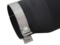 aFe MACHForce XP 5in 304 Stainless Steel Exhaust Tip 5 In x 7 Out x 12L in Bolt On Right - Black - My Store