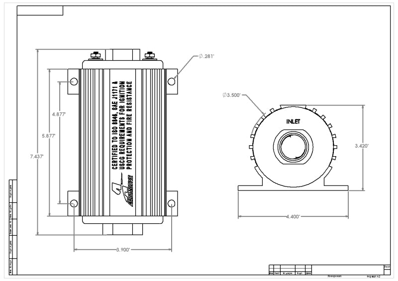 Aeromotive Marine 1000HP Fuel Pump - My Store
