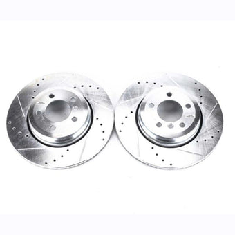compare product Power Stop 02-05 BMW 745i Rear Evolution Drilled & Slotted Rotors - Pair