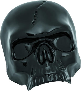 compare product Kuryakyn Skull Horn Cover Black