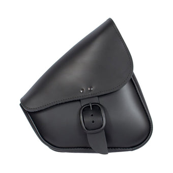 compare product Willie & Max HD Sportsters, Custom Hard Tails Leather Swingarm Bag Dual Shock w/Blk Buckle - Black