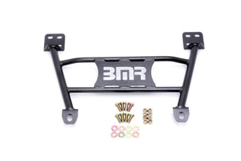 compare product BMR 05-14 S197 Mustang Radiator Support Chassis Brace - Black Hammertone
