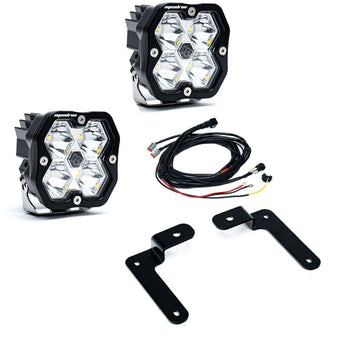 compare product Baja Designs 18-25 Jeep JL/JT / 20-25 Gladiator Squadron 2.0 A-Pillar Sportsmen Kit (Spot) - Clear