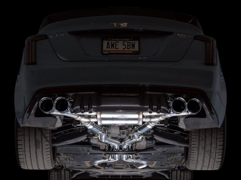 AWE Tuning 22 - 26 Cadillac CT5 - V Blackwing SwitchPath Exhaust - Chrome Silver Tips - My Store