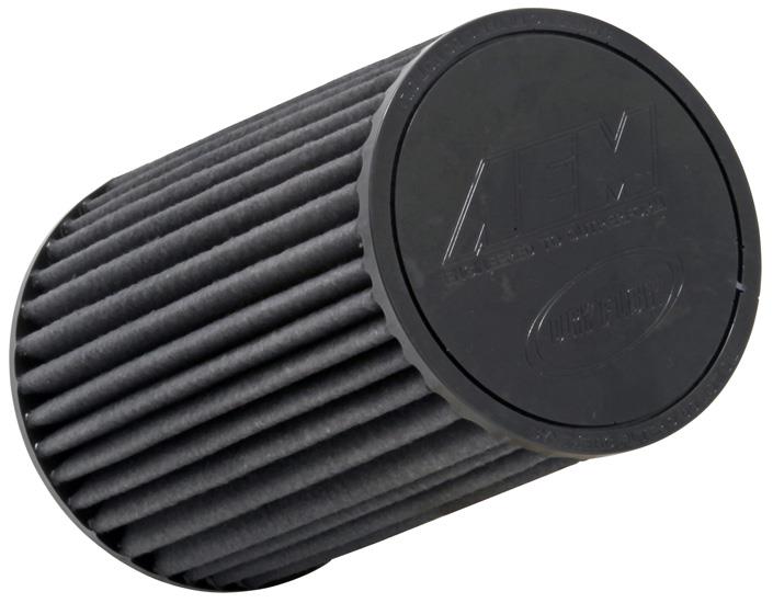 AEM Dryflow Conical Air Filter 2.75in Flange ID / 6in Base OD / 5.125in Top OD / 9.125in Height - My Store