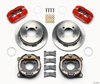 compare product Wilwood Dynapro Low-Profile 11.00in P-Brake Kit - Red Ford 7.5in Rear 2.80 Offset - 4-Lug