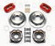 Wilwood Dynapro Low - Profile 11.00in P - Brake Kit - Red Ford 7.5in Rear 2.80 Offset - 4 - Lug - My Store