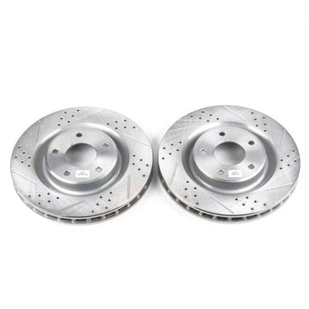 compare product Power Stop 05-07 Cadillac XLR Front Evolution Drilled & Slotted Rotors - Pair