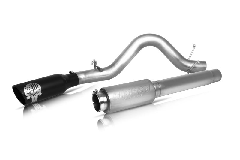 Gibson 08 - 10 Nissan Titan SE 5.6L 4in Patriot Skull Series Cat - Back Single Exhaust - Stainless - My Store