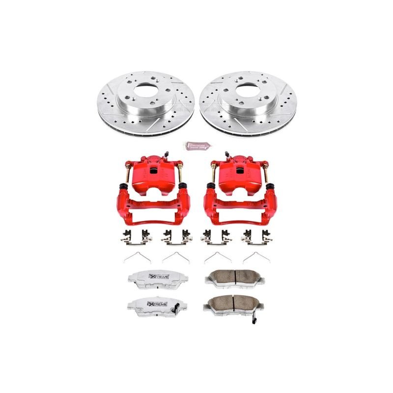 Power Stop 02 - 06 Acura RSX Front Z26 Street Warrior Brake Kit w/Calipers - My Store