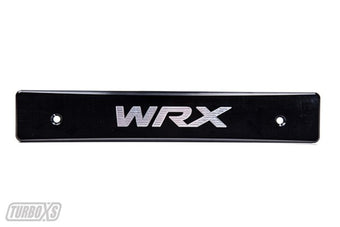 compare product Turbo XS 15-17 Subaru WRX/STi Billet Aluminum License Plate Delete Black Machined WRX Logo