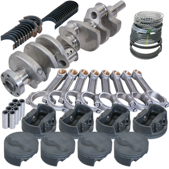 compare product Eagle Ford 289/302 3.400in Crank 5.400in I-Beam Rods -6cc Flat Top 4.040in Pistons Rotating Assembly