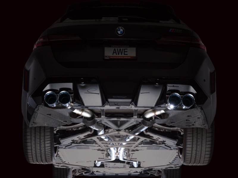 AWE Tuning BMW G90/G99 M5 Track Edition Cat - Back Exhaust - Chrome Silver Tips - My Store