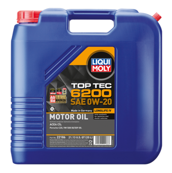 compare product LIQUI MOLY 20L Top Tec 6200 Motor Oil SAE 0W20