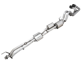 compare product AWE Tuning 16-22 Toyota Tacoma 0FG Cat-Back Exhaust w/ BashGuard - Dual Diamond Black Tips