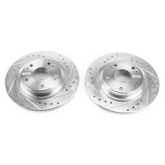 compare product Power Stop 17-18 Honda Civic Si Rear Evolution Drilled & Slotted Rotors - Pair